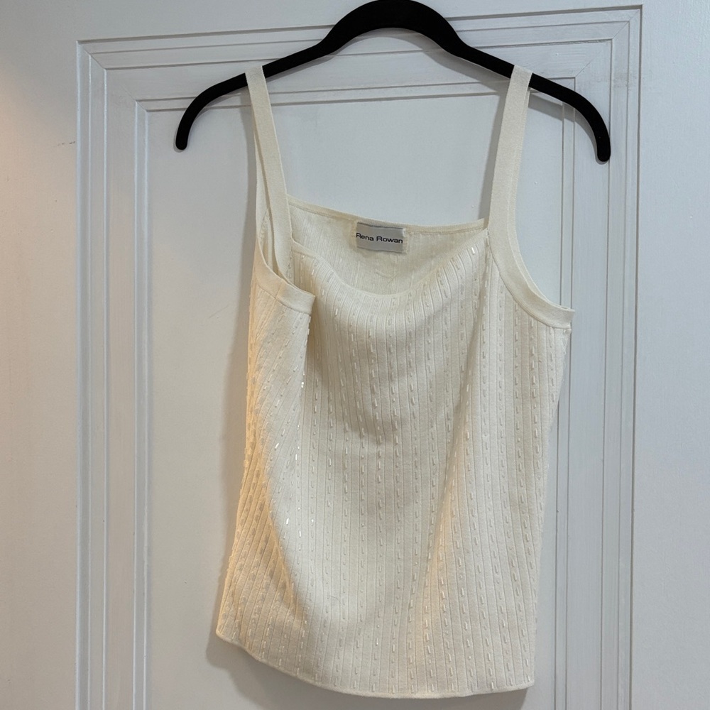 Rena Rowan Cream Camisole Top